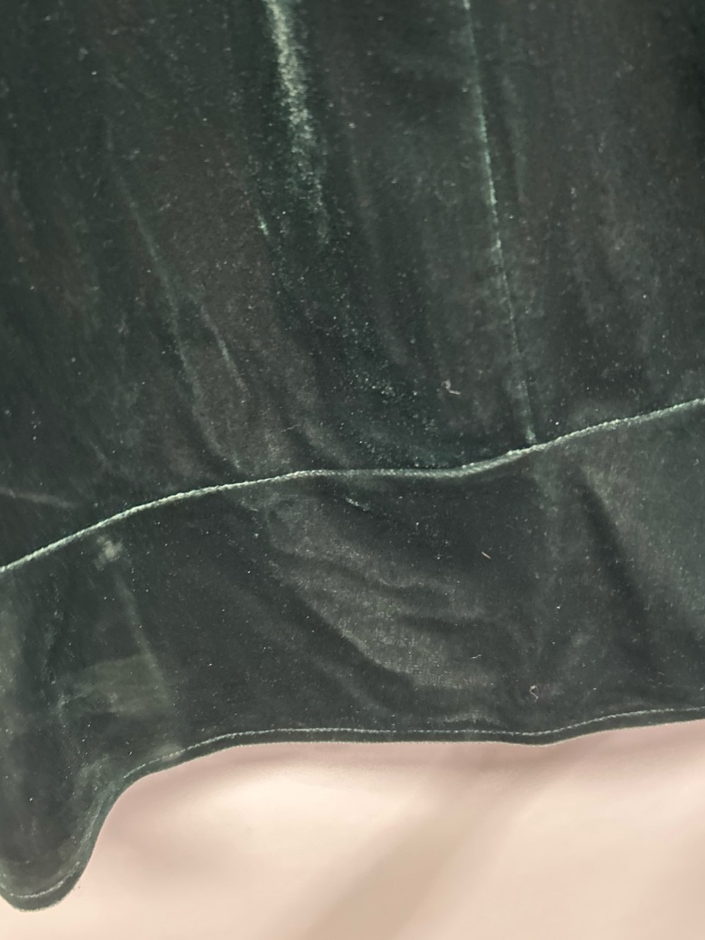 Talbots Forest Green Velvet Long Sleeve Midi Dress - Picture 5 of 5